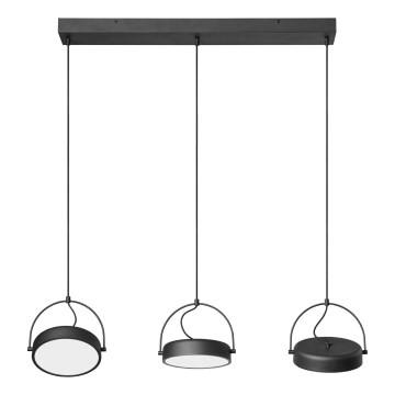 Osram - LED luster s lankom DECOR PUCK 3xLED/12W/230V čierna