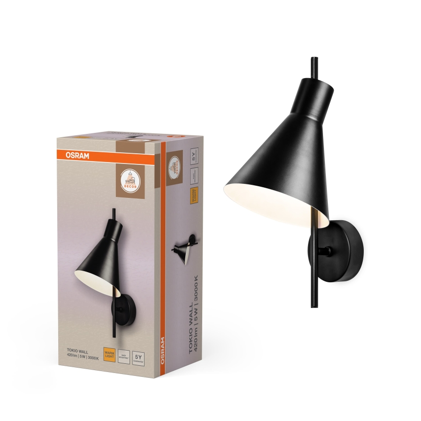 Osram - LED Nástenné svietidlo DECOR TOKIO LED/5W/230V čierna