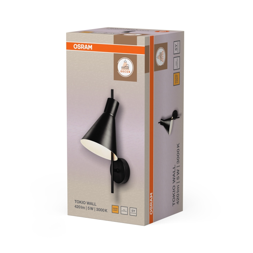 Osram - LED Nástenné svietidlo DECOR TOKIO LED/5W/230V čierna