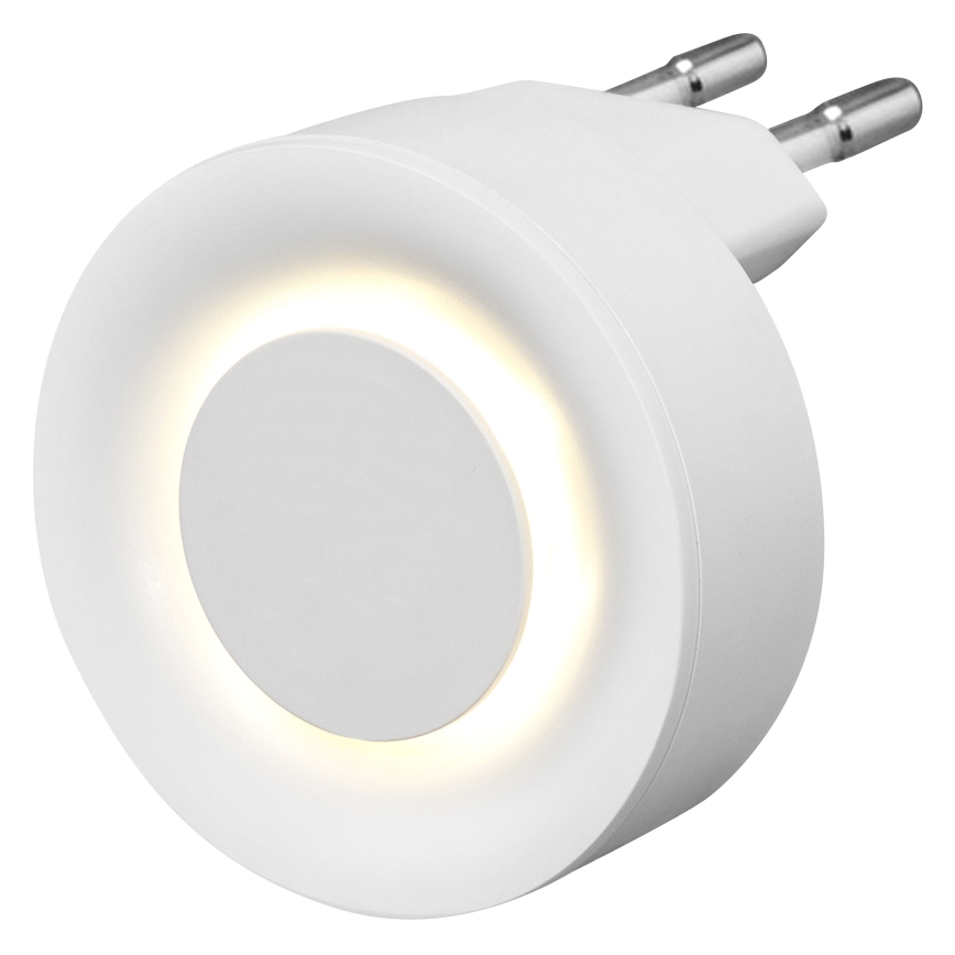 Osram - LED nočné svetlo so senzorom pohybu a súmraku LUNETTA LED/0,31W/230V biela