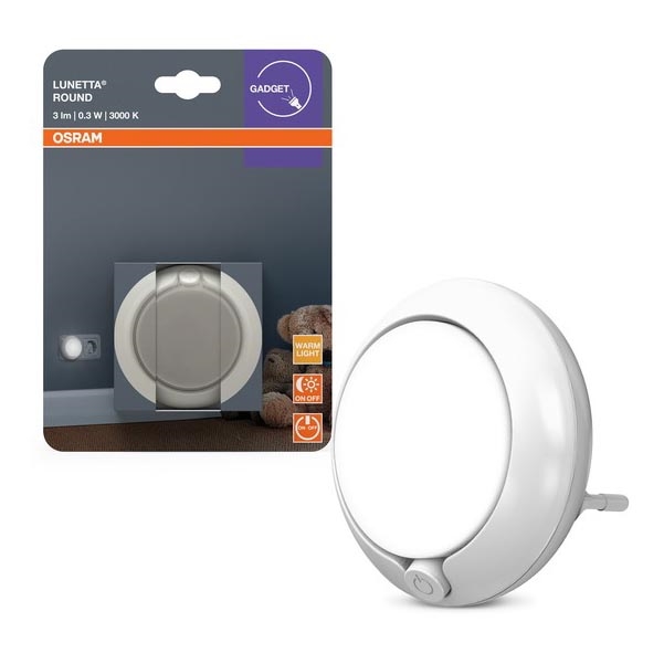 Osram - LED nočné svetlo so senzorom LUNETTA LED/0,3W/230V 3000K