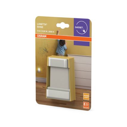 Osram - LED nočné svetlo so súmrakovým senzorom LUNETTA LED/0,28W/230V 3000K