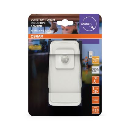 Osram - LED orientačné svietidlo do zásuvky so senzorom LUNETTA LED/2W/230V