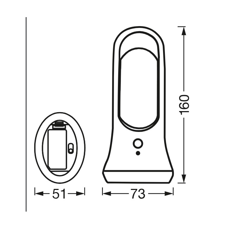 Osram - LED orientačné svietidlo so snímačom pohybu a súmraku MOBILE LED/0,7W/4xAAA biela