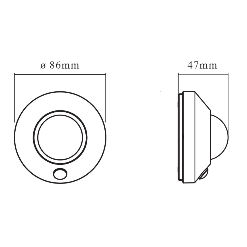 Osram - LED orientačné svietidlo so senzorom NIGHTLUX LED/2W/3xAA biela