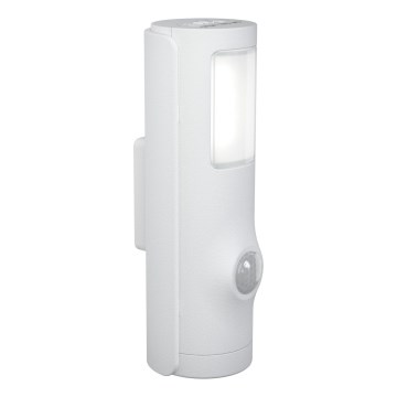 Osram - LED orientačné svietidlo so senzorom pohybu a súmraku NIGHTLUX LED/0,35W/3xAAA IP54 biele
