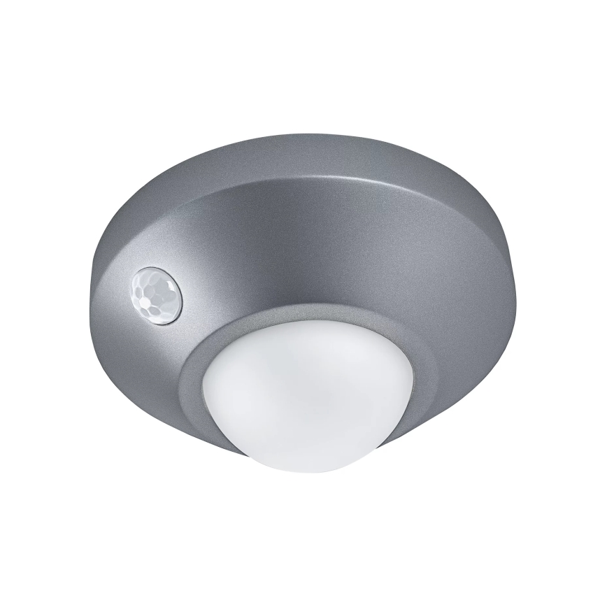 Osram - LED orientačné svietidlo NIGHTLUX so senzorom LED/2W/3xAA, strieborné