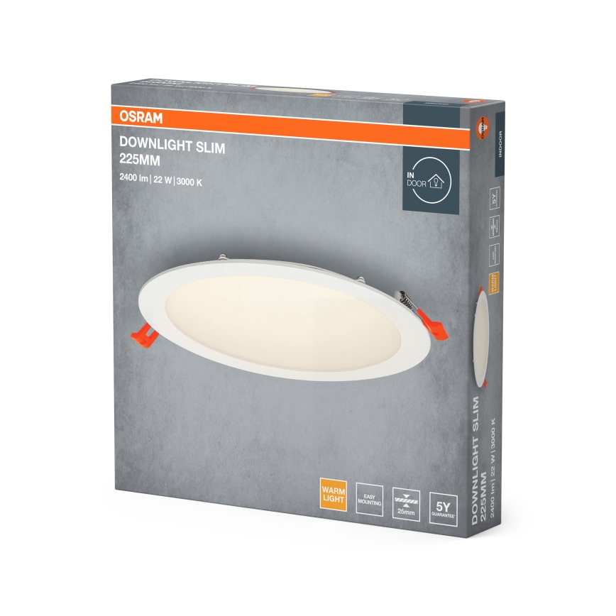 Osram - LED Podhľadové svietidlo SLIM LED/22W/230V 3000K