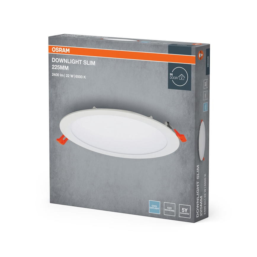 Osram - LED podhľadové svietidlo SLIM LED/22W/230V 6500K