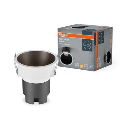Osram - LED podhľadové svietidlo SPOT TWIST LED/10W/230V 3000K pr. 9,3 cm biela/čierna