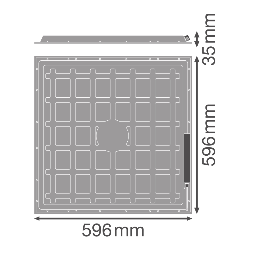 Osram - LED podhľadový panel ESSENTIAL LED/36W/230V 6500K 60x60 cm
