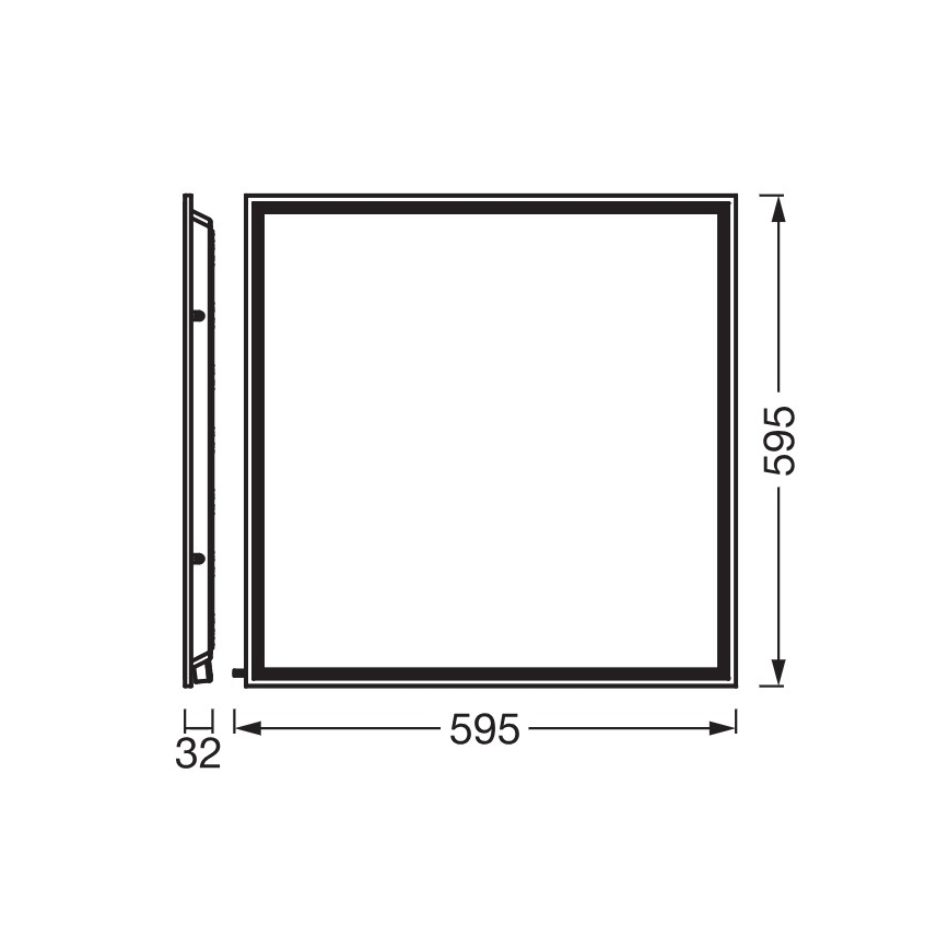 Osram - LED podhľadový panel ESSENTIAL LED/40W/230V 3000/4000/6500K 60x60 cm UGR19