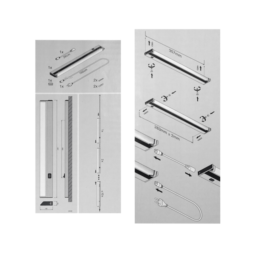 Osram - LED Podlinkové svietidlo LEDVANCE 1xLED/18W/230V