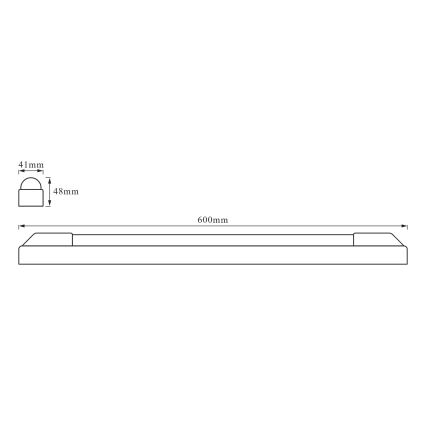 Osram - LED podlinkové svietidlo POWER BATTEN LED/12W/230V 3000K 60 cm biela