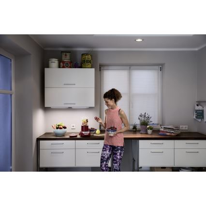 Osram - LED Podlinkové svietidlo s pohybovým a súmrakovým senzorom LINEARLED LED/1,9W/6V 4xAA 4000K 21,4 cm biela