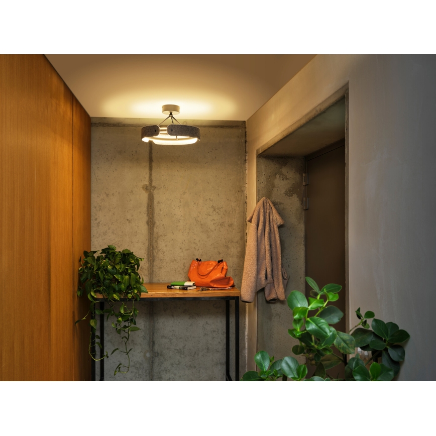 Osram - LED prisadené stropné svietidlo DECOR CURVE LED/33W/230V pr. 43 cm antracit