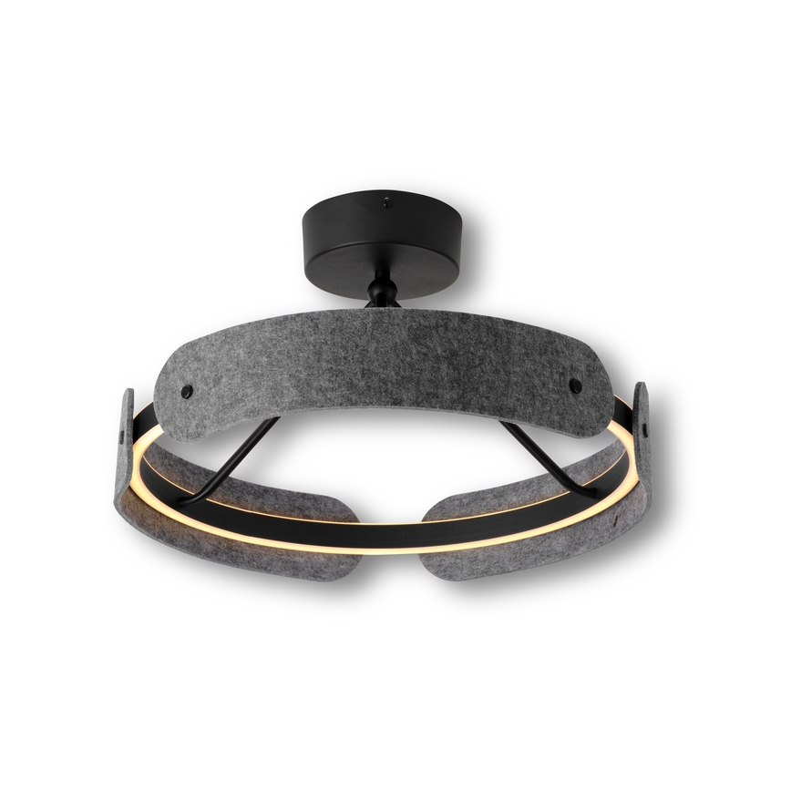 Osram - LED prisadené stropné svietidlo DECOR CURVE LED/33W/230V pr. 43 cm antracit