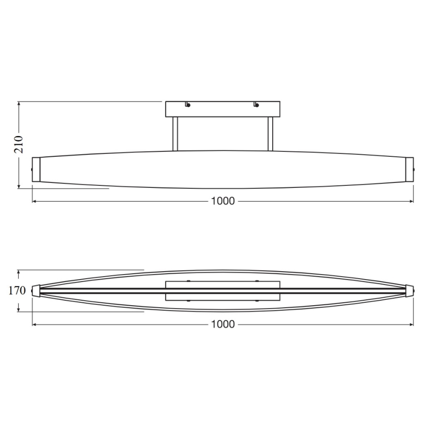 Osram - LED Prisadený luster DECOR FLAT LED/23W/230V sivý