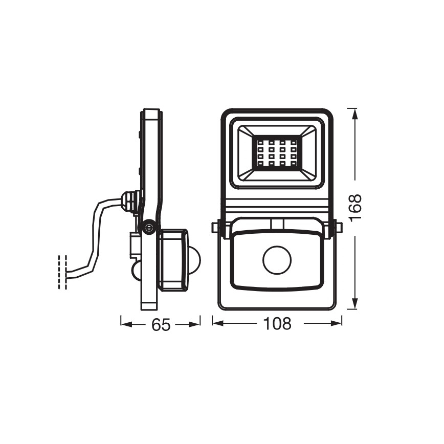 Osram - LED reflektor s čidlom ENDURA LED/10W/230V 4000K IP44