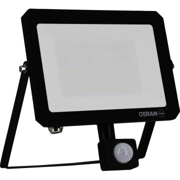 Osram - LED reflektor s pohybovým a súmrakovým senzorom FLOODLIGHT LED/50W/230V 3000K IP65 čierny