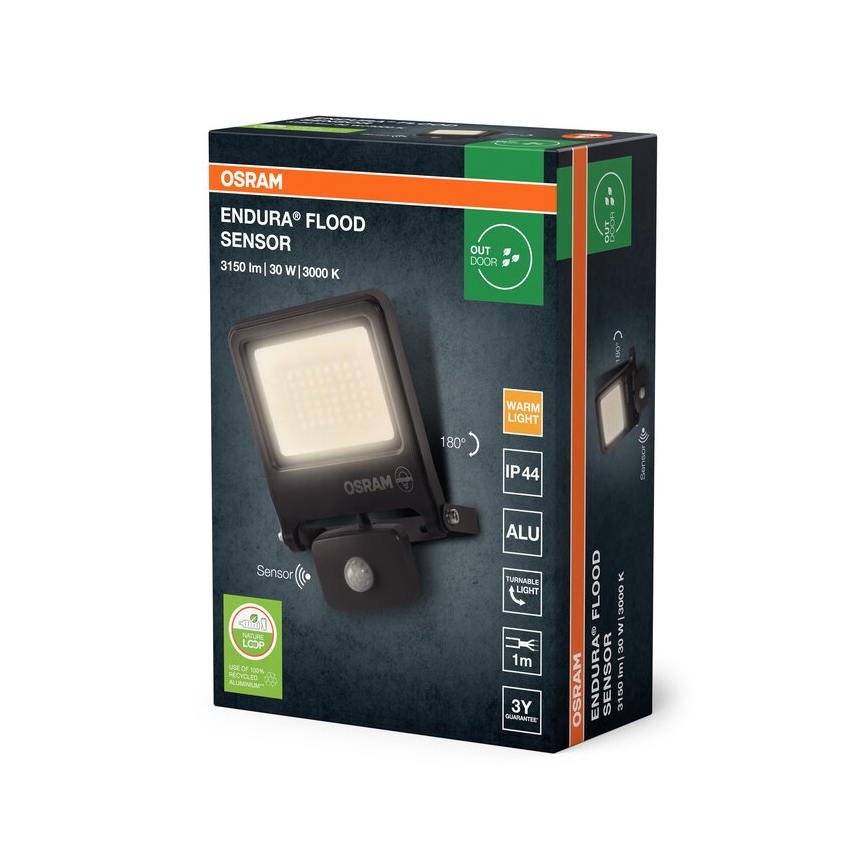 Osram - LED reflektor s pohybovým senzorom ENDURA LED/30W/230V 3000K IP44