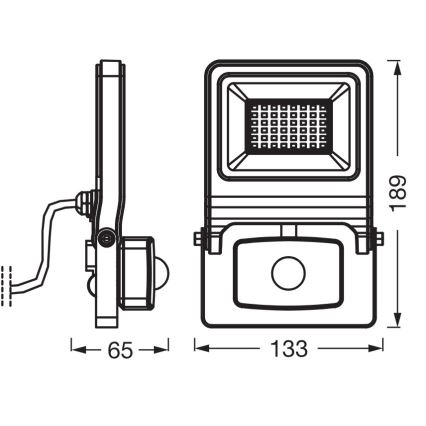 Osram - LED reflektor s pohybovým senzorom ENDURA LED/30W/230V 3000K IP44