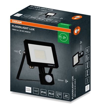 Osram - LED reflektor s pohybovým senzorom FLOODLIGHT LED/20W/230V 4000K IP65