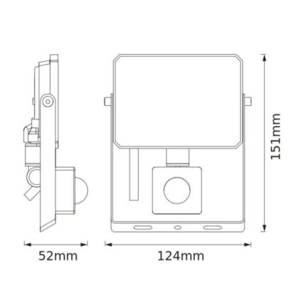 Osram - LED reflektor s pohybovým senzorom FLOODLIGHT LED/20W/230V 4000K IP65