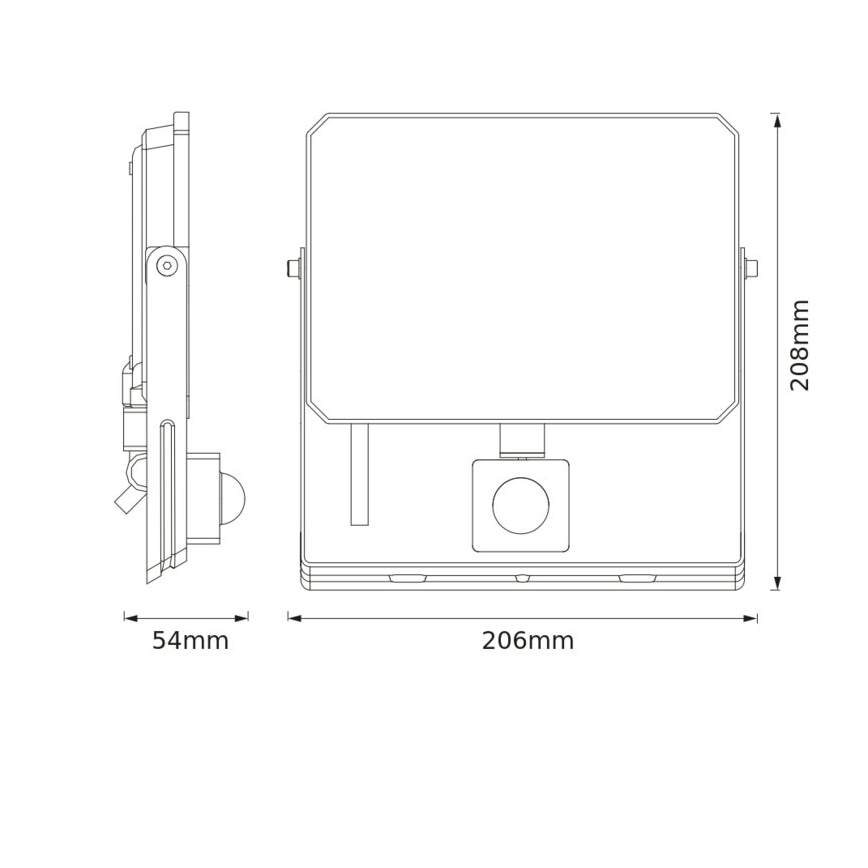 Osram - LED reflektor s pohybovým a súmrakovým senzorom FLOODLIGHT LED/50W/230V 6500K IP65 čierny