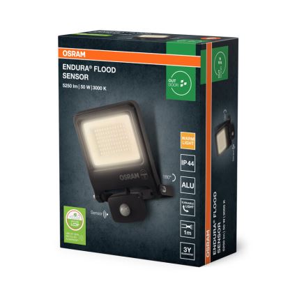 Osram - LED reflektor so senzorom ENDURA LED/50W/230V 3000K IP44