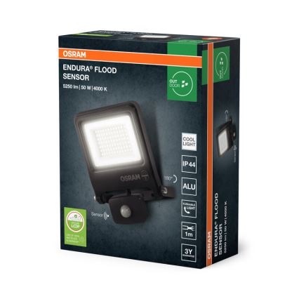 Osram - LED reflektor so senzorom ENDURA LED/50W/230V 4000K IP44