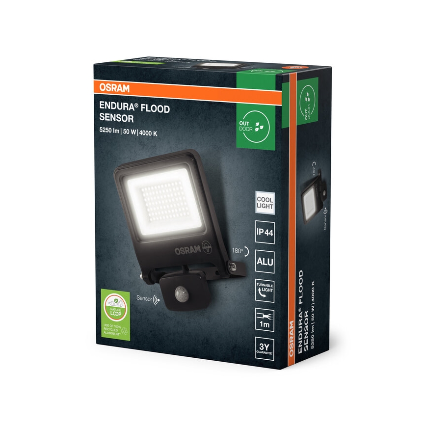 Osram - LED reflektor so senzorom ENDURA LED/50W/230V 4000K IP44