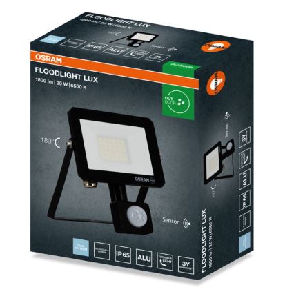 Osram - LED reflektor so senzorom FLOODLIGHT LED/20W/230V 6500K IP65