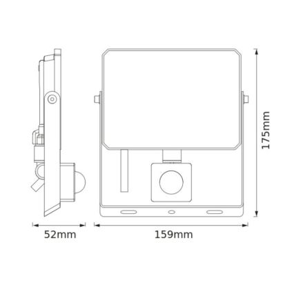 Osram - LED reflektor so senzorom FLOODLIGHT LED/30W/230V 3000K IP65