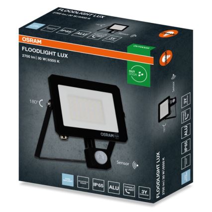 Osram - LED reflektor so senzorom FLOODLIGHT LED/30W/230V 6500K IP65