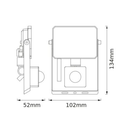 Osram - LED reflektor so snímačom FLOODLIGHT LED/10W/230V 6500K IP65