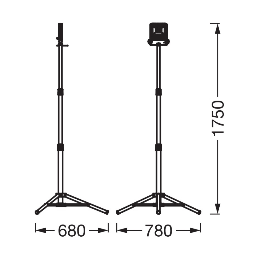 Osram - LED reflektor so statívom TRIPOD LED/30W/230V 4000K IP65 oranžový