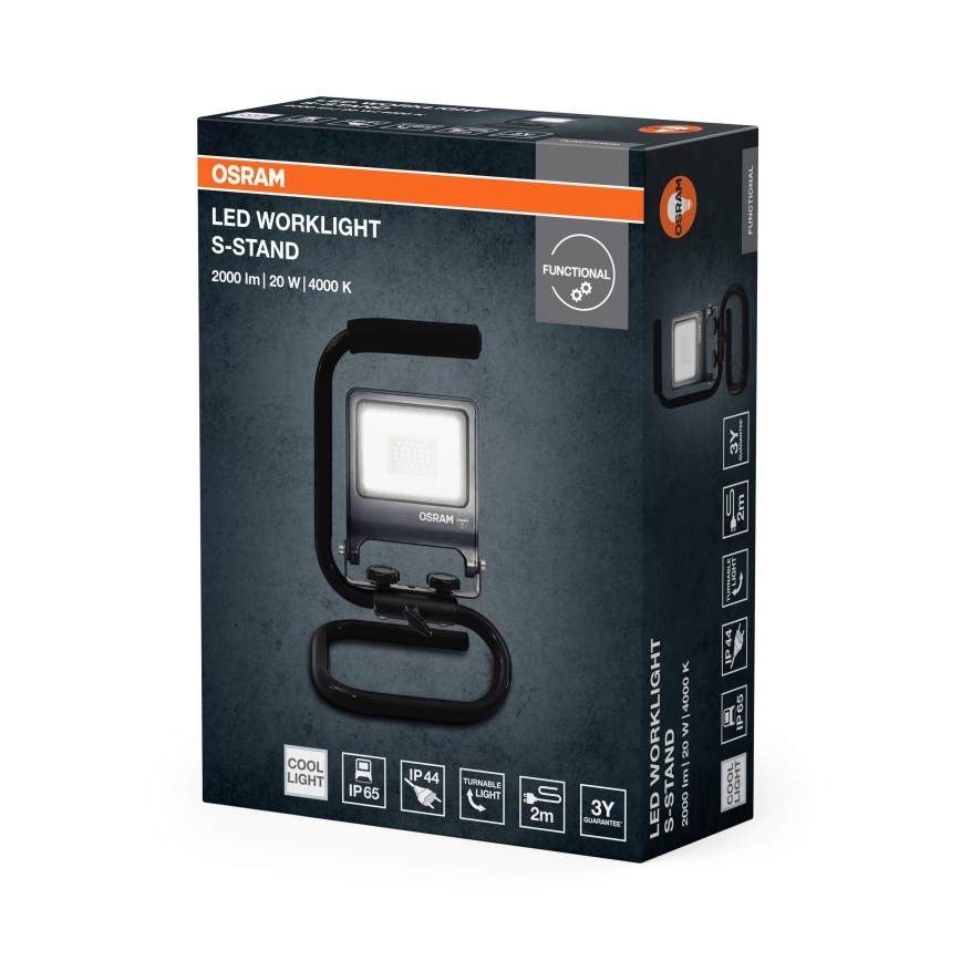 Osram - LED reflektor so stojanom S-STAND LED/20W/230V 4000K IP65 antracit