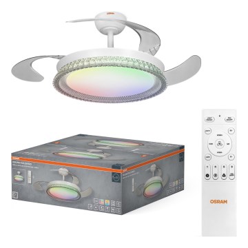 Osram - LED RGB stmievateľné stropné svietidlo s ventilátorom CIERZO LED/35W/230V 3000-6500K + diaľkové ovládanie