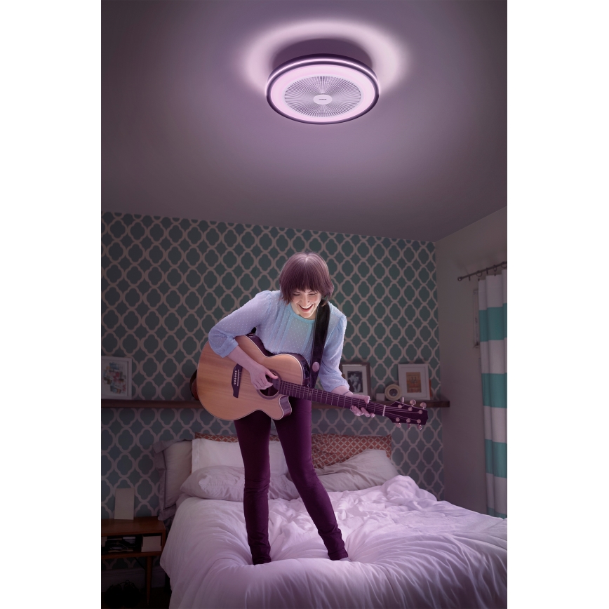 Osram - stmievateľné LED stropné svietidlo s ventilátorom MURLAN LED/26W/230V 3000-6500K + diaľkové ovládanie