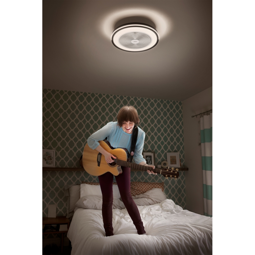 Osram - stmievateľné LED stropné svietidlo s ventilátorom MURLAN LED/26W/230V 3000-6500K + diaľkové ovládanie