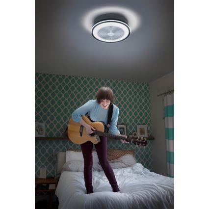 Osram - stmievateľné LED stropné svietidlo s ventilátorom MURLAN LED/26W/230V 3000-6500K + diaľkové ovládanie