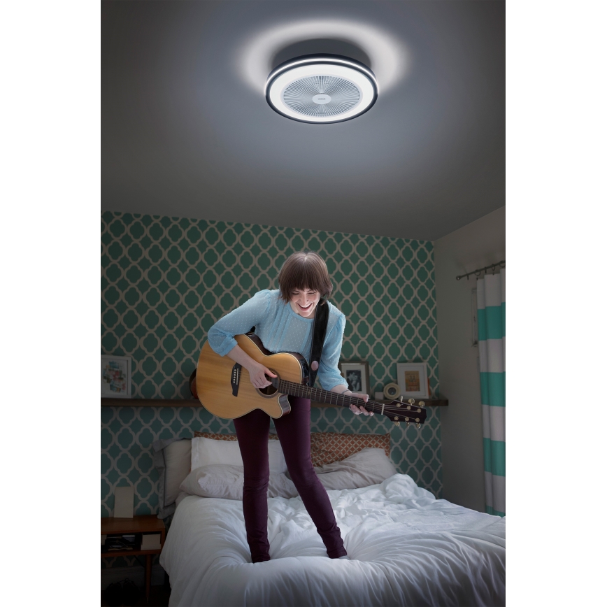 Osram - stmievateľné LED stropné svietidlo s ventilátorom MURLAN LED/26W/230V 3000-6500K + diaľkové ovládanie