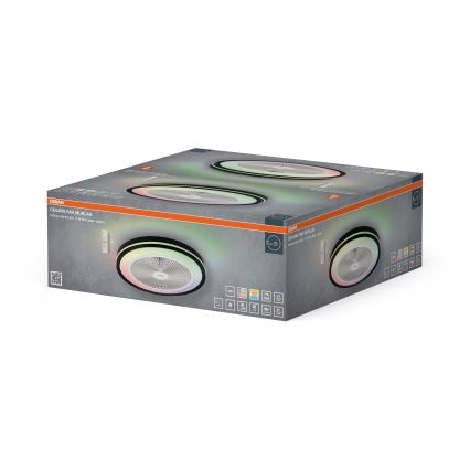Osram - stmievateľné LED stropné svietidlo s ventilátorom MURLAN LED/26W/230V 3000-6500K + diaľkové ovládanie