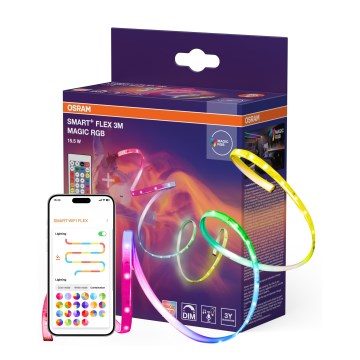 Osram - LED RGB Stmievateľný pás SMART+ MAGIC FLEX 3m LED/15,5W/230V Wi-Fi + diaľkové ovládanie