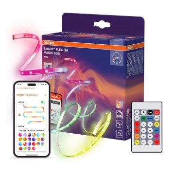 Osram - LED RGB stmievateľný pás SMART+ MAGIC FLEX 5m LED/24W/230V Wi-Fi + diaľkové ovládanie