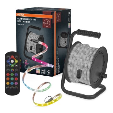 Osram - LED RGB stmievateľný vonkajší pás FLEX 10m LED/70W/230V IP65 + diaľkové ovládanie