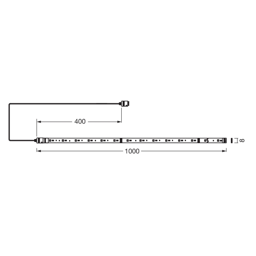 Osram - RGB+TW stmievateľný LED pás SMART+ FLEX 1m LED/3,4W/230V 2700-6500K Wi-Fi