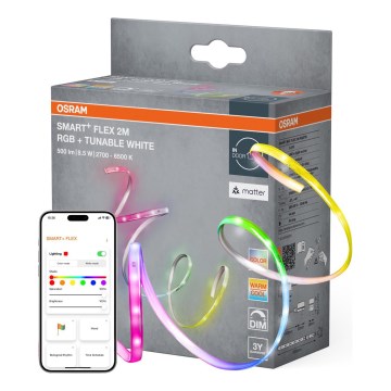 Osram - LED RGB+TW Stmievateľný pásik SMART+ FLEX 2m LED/8,5W/230V 2700-6500K Wi-Fi