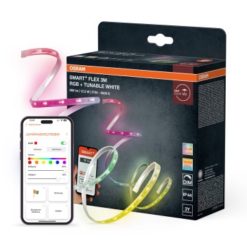 Osram - LED RGB+TW Stmievateľný vonkajší LED pás SMART+ FLEX 3m LED/12,5W/230V 2700-6500K IP44 Wi-Fi